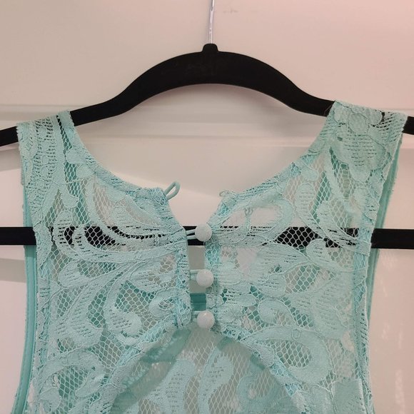 Mint Floor Length Gown - Picture 7 of 10